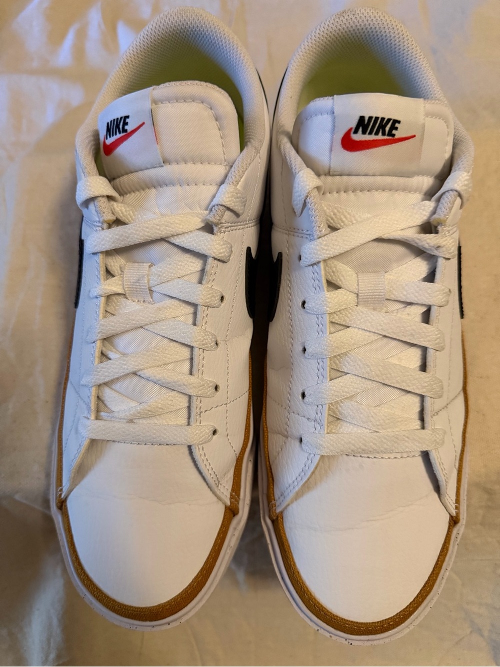Nike Court Legacy Next Nature White Desert Ochre Sneakers Women’s 11 - Picture 3 of 10